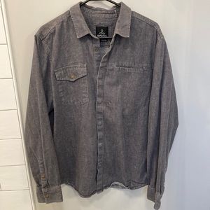 Prana Mens hemp button down shirt
